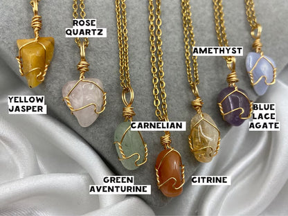 Tumble Pendant Multi Color Gemstone Wire Wrapped Setting Necklace With Chain Necklace 13To15MM Approx Sterling Silver Pendant Anniversary Gift's Women and girl Jewelry For Her