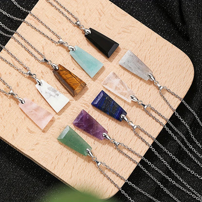 Trendy 2025 20mm Approx Rectangle Shape Crafted By Hand 925 Sterling Silver Pendant With Chain Necklace  Amethyst Cut Gemstone Pendant Bezel Setting For Anniversary Gift's Women or Men Jewelry