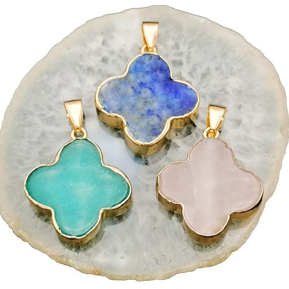 Flower Shape Pendant 8mm Multi Color Gems Pendant 925 Sterling Silver Gold Plated Pendant Bezel Set Anniversary Gift's Women and girl Jewelry For Her