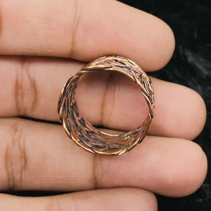 Adjustable Handmade Wire Wrapped Brass Ring Free Size Oval Shape Without Stone Bezel Set Ring For Happy Birthday Gift For Women