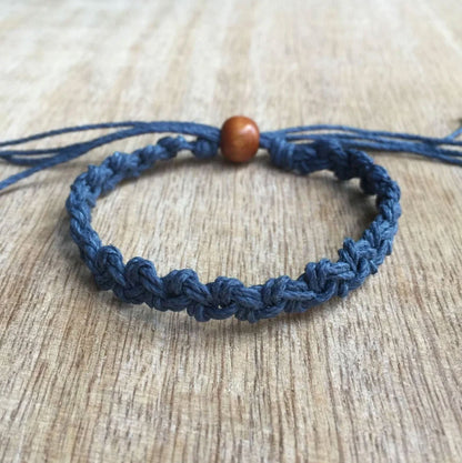 Macrame Anklet with Brass Beads | Hari Om Creations