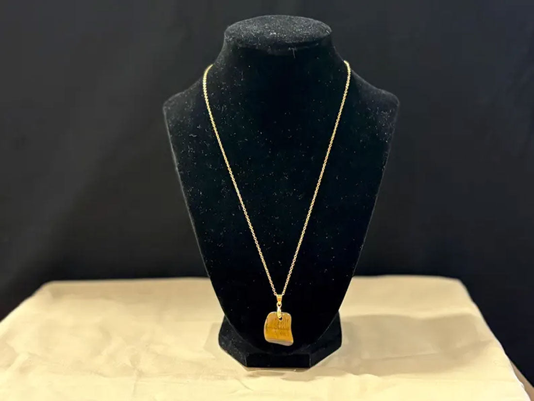 Wire Wrapped Pink Stone Pendant | Handmade Artisan Jewelry