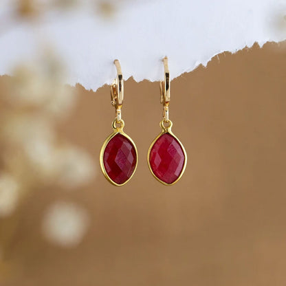 5X10MM Mix Cut Gemstone Marquise Shape Dangle Pair Earring Handmade Sterling Silver Earring For Women Girl Jewelry