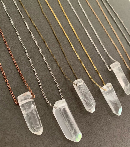 925 Sterling Silver Pendant With Chain Necklace Jewelry 20To25mm Approx Raw Crystal Pencil Gemstone Bezel Setting For Anniversary Gift's Women or Men Jewelry For Her (Copy) (Copy)