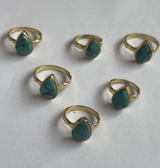 Turquoise, 9x12mm pear