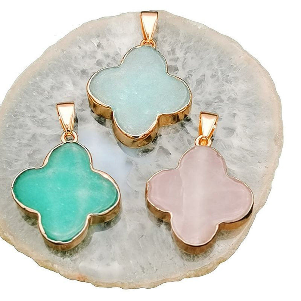Flower Shape Pendant 8mm Multi Color Gems Pendant 925 Sterling Silver Gold Plated Pendant Bezel Set Anniversary Gift's Women and girl Jewelry For Her