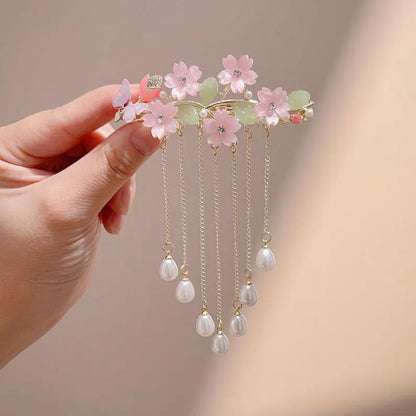 Pearl Drop Beads Hair Jewelry – Fashion Stone Accessory