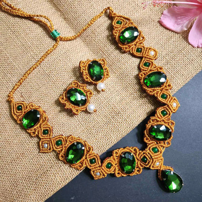Buy Macrame Jewelry Necklace, Earrings Online