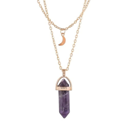 Trendy 2025 Double Pointed Pencil Shape 22mm Crafted By Hand 925 Sterling Silver Pendant With Chain Jewelry Amethyst Lace Agate Gemstone Pendant Bezel Setting For Anniversary Gift's Women or Men Jewelry For Her