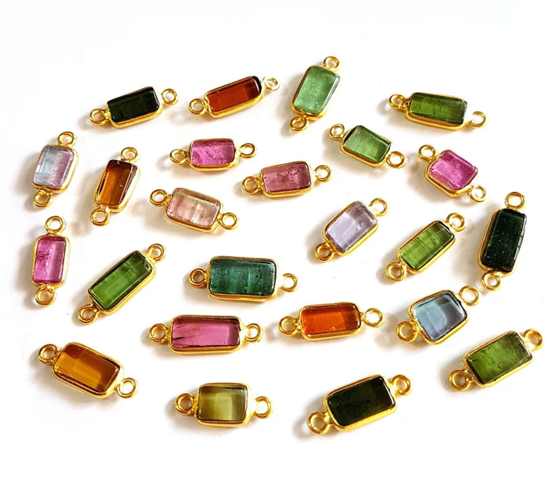 DIY Jewelry Findings – Brass Pendant Connector with Hydro Quartz