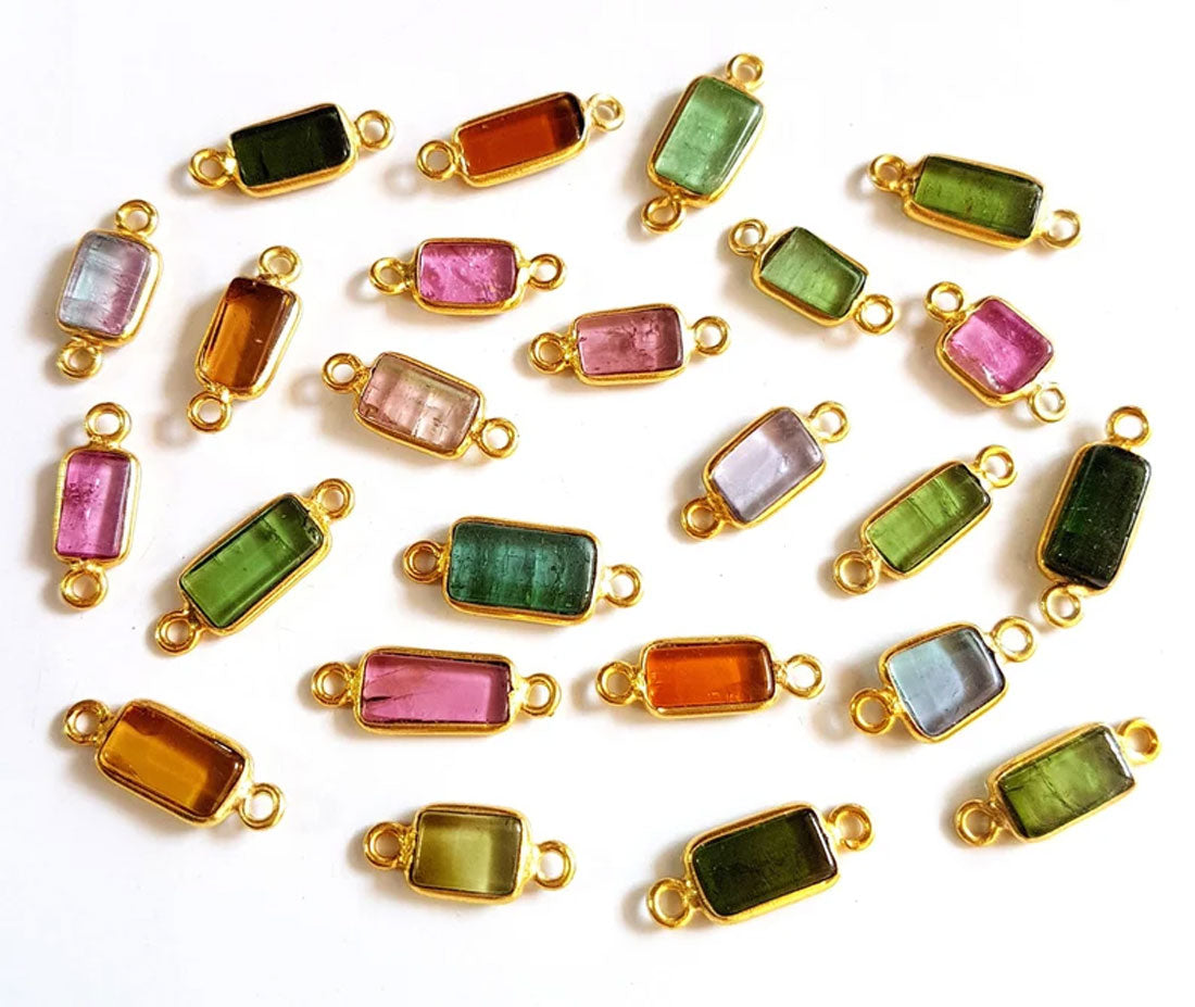 DIY Jewelry Findings – Brass Pendant Connector with Hydro Quartz