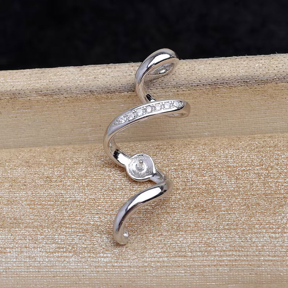 Crafted By Hand White Pearl Necklace 5MM | Bezel Set Jewelry