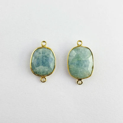 Jewelry Findings Brass Pendant Connector | Amazonite Stone