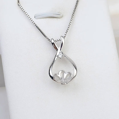 925 Sterling Silver Necklace with Round Pendant 15MM