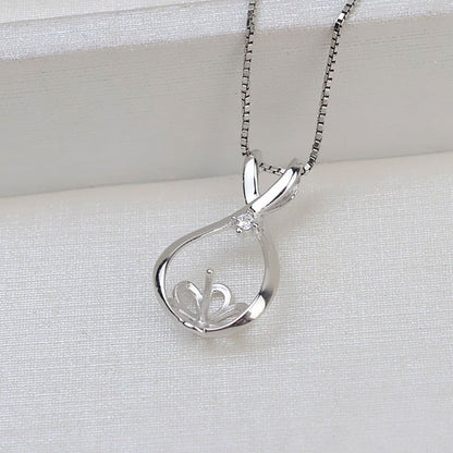 925 Sterling Silver Necklace with Round Pendant 15MM