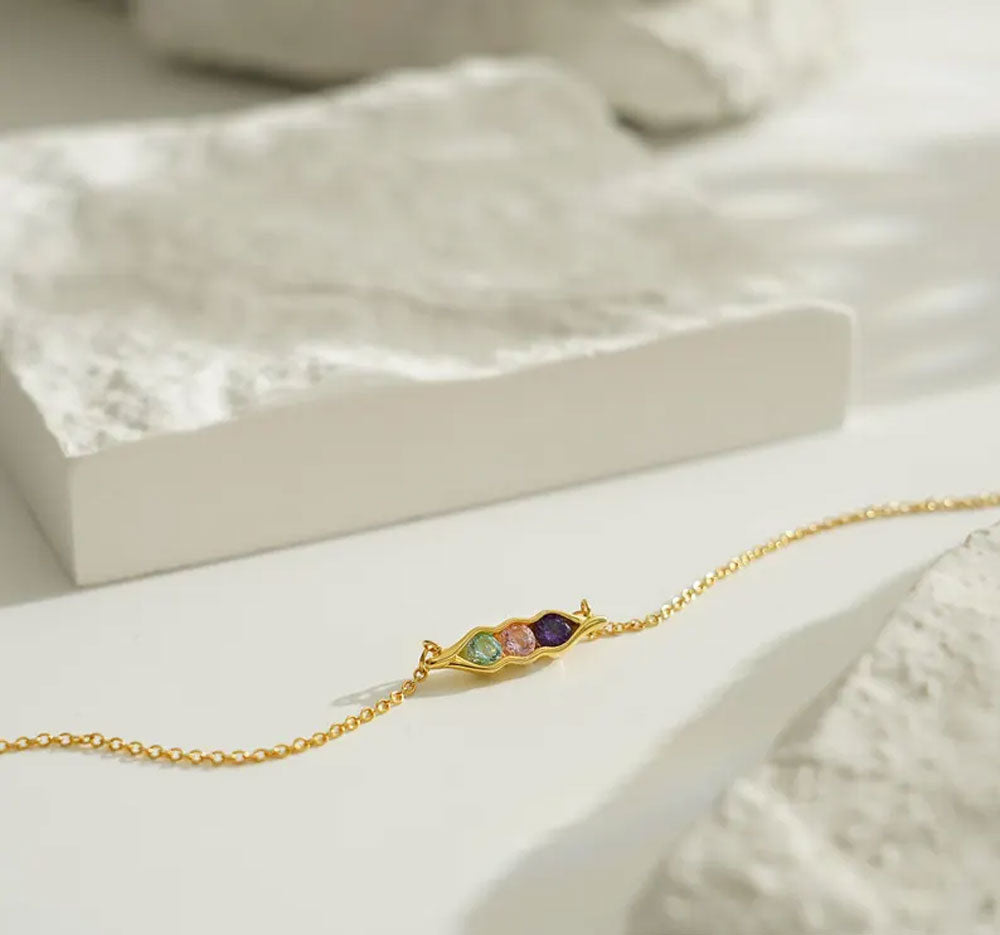 Handmade 925 Sterling Silver Gold Plated Necklace Hydro Quartz Beads