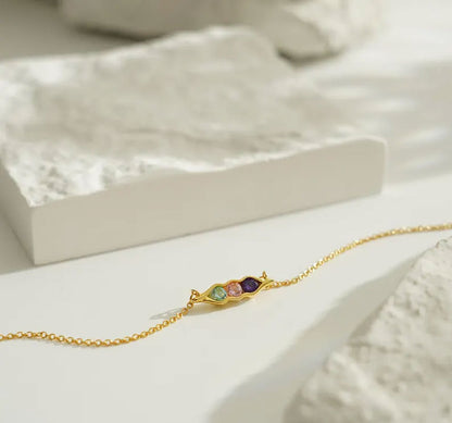 Handmade 925 Sterling Silver Gold Plated Necklace Hydro Quartz Beads