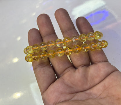 2025 Trendy Handmade Brass Adjustable Bracelet 8mm Amethyst Natural Beads Gems Drilled Set Fashion Bracelet For Women Gift's