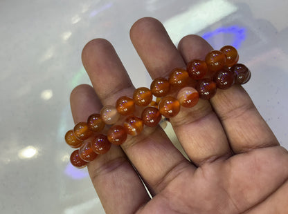 Trendy Handmade Adjustable Bracelet 8mm Crystal With Red Onyx Beads Natural Beads Gems Drilled Set Fashion Bracelet For Women Gift's