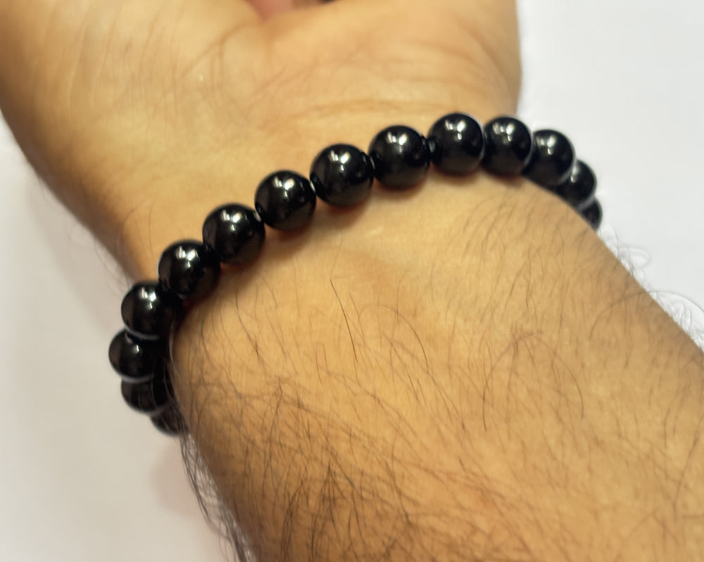 2025 Trendy Handmade Adjustable Bracelet 8mm Two Color Beads Crystal Black Onyx Natural Beads Gems Drilled Set Fashion Bracelet For Women Gift's