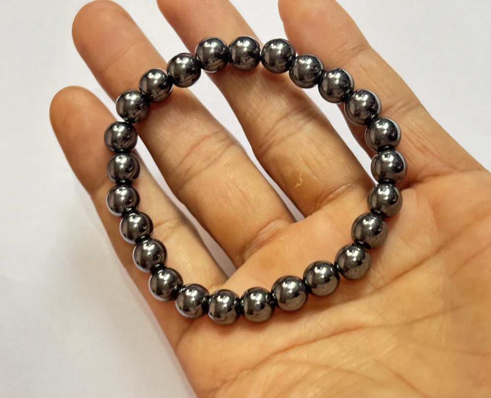 Trendy Handmade Adjustable Bracelet 8mm Hematite Beads Natural Beads Gems Drilled Set Fashion Bracelet For Women Gift's (Copy)