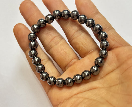 Trendy Handmade Adjustable Bracelet 8mm Hematite Beads Natural Beads Gems Drilled Set Fashion Bracelet For Women Gift's (Copy)