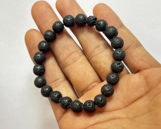 Trendy Handmade Adjustable Bracelet 8mm Black Obsidian Beads Natural Beads Gems Drilled Set Fashion Bracelet For Women Gift's (Copy)