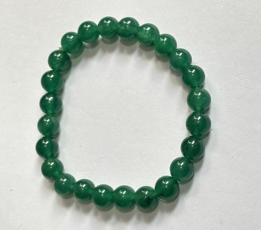 Trendy Handmade Adjustable Bracelet 8mm Green Onyx Natural Beads Gems Drilled Set Fashion Bracelet For Happy Birthday Gift's