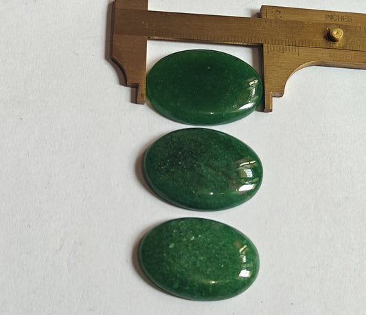 20To25MM Green Aventurine Loose Gemstone Oval Shape Handmade Natural Stone Making For Jewelry