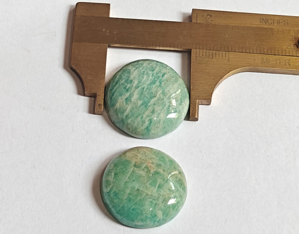 20To25MM Amazonite Loose Gemstone Round Shape Handmade Natural Stone Making For Jewelry