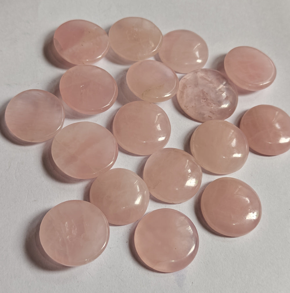 Trendy 2025 20To25MM Rose Quartz Loose Gemstone Round Shape Handmade Natural Stone Making For Jewelry