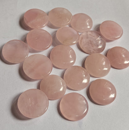 Trendy 2025 20To25MM Rose Quartz Loose Gemstone Round Shape Handmade Natural Stone Making For Jewelry