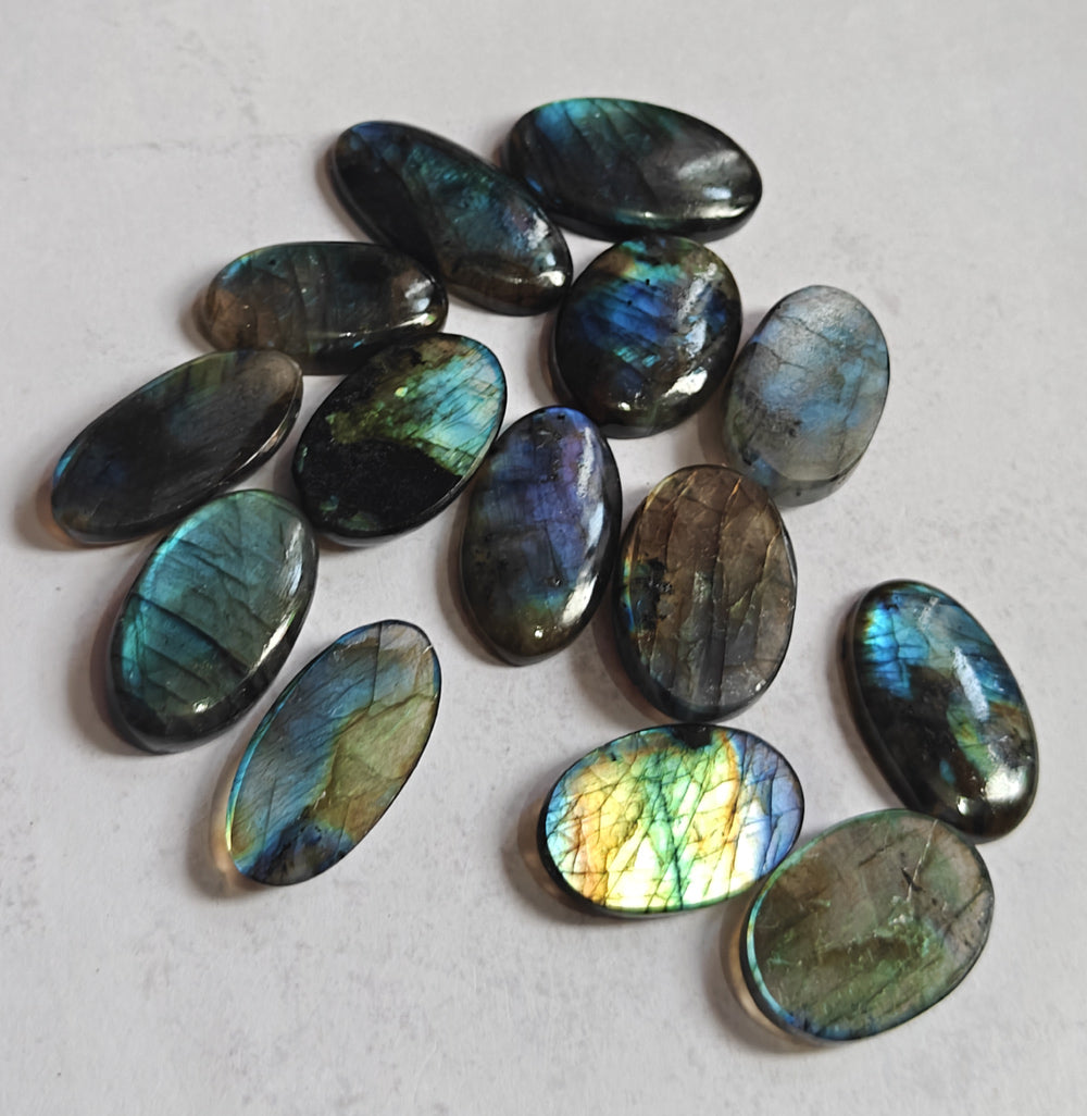Trendy 2025 20To25MM Labradorite Loose Gemstone Oval Shape Handmade Natural Stone Making For Jewelry