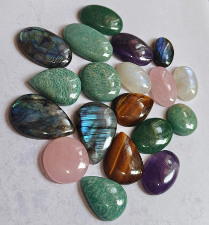 20To25MM Multiple Loose Gemstone Mixed Shape Handmade Natural Stone Used Making For Jewelry
