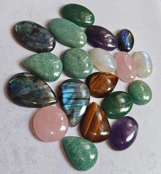 20To25MM Multiple Loose Gemstone Mixed Shape Handmade Natural Stone Used Making For Jewelry