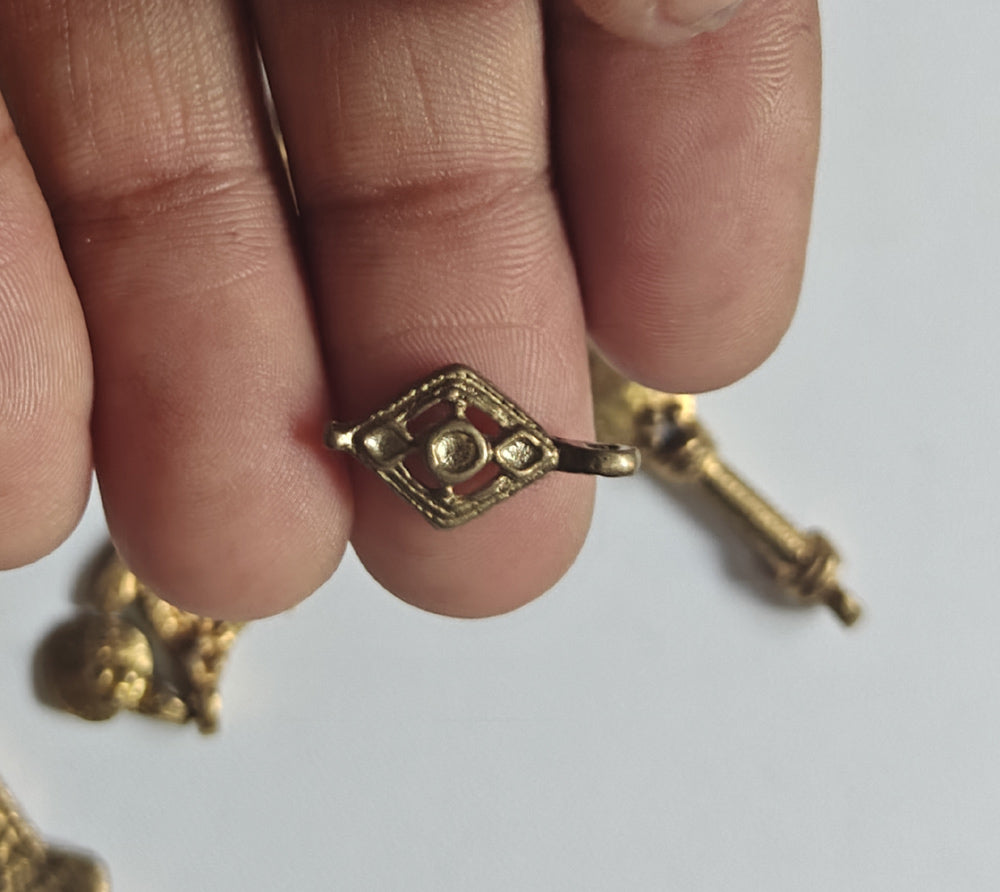 Awesome Golden Color Lotus Flower Shape 10To15mm Brass Finding Jewelry Component Suppliers Used For Making Jewelry