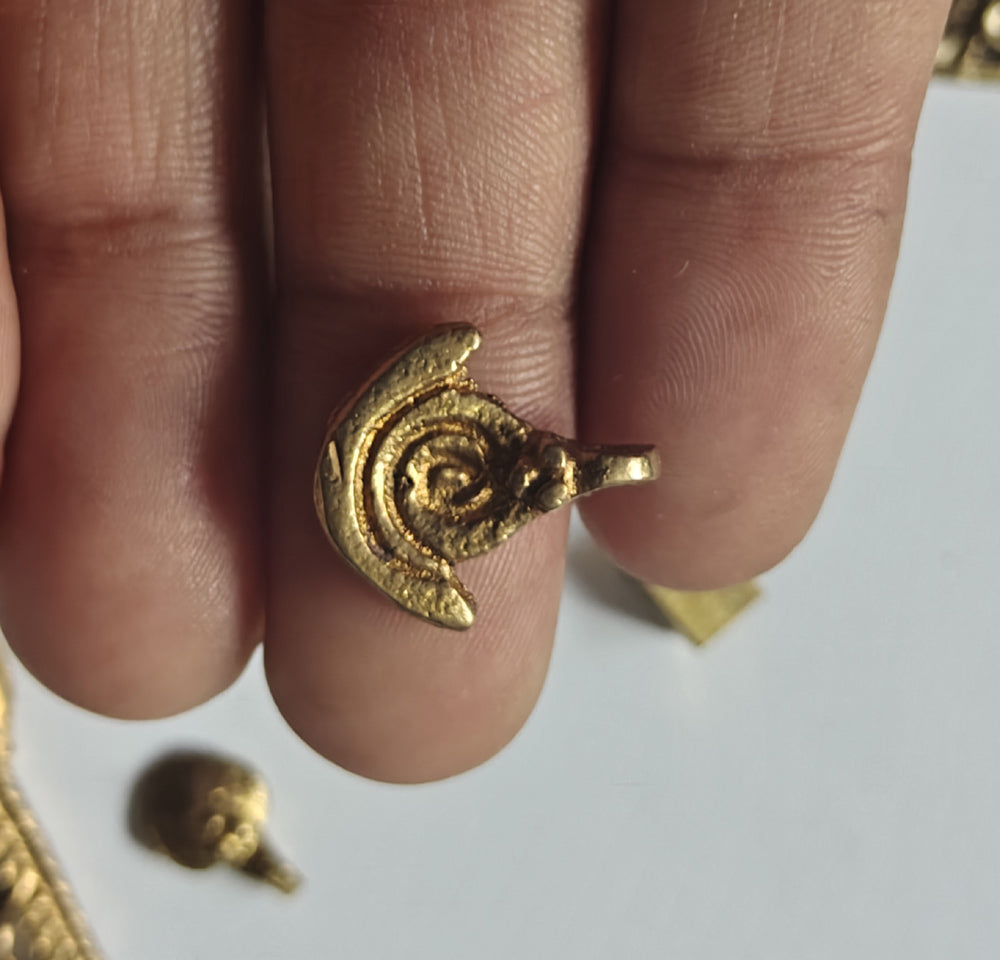 Awesome Golden Color Codi Shape 10To15mm Brass Finding Jewelry Component Suppliers Used For Making Jewelry