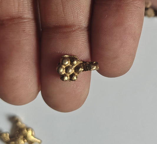 Golden Color Flower Shape Components Brass 10To15mm Brass Finding Jewelry Component Suppliers Used For Making Jewelry (Copy)
