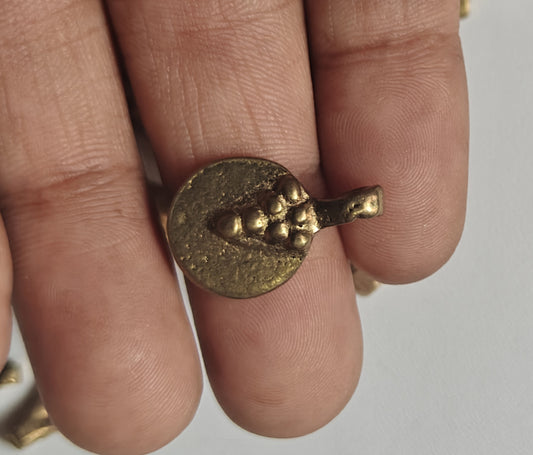 Awesome Golden Color Round Shape 10To15mm Brass Finding Jewelry Component Suppliers Used For Making Jewelry