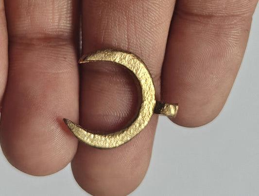 Awesome Golden Color Half Moon Shape 10To15mm Brass Finding Jewelry Component Suppliers Used For Making Jewelry
