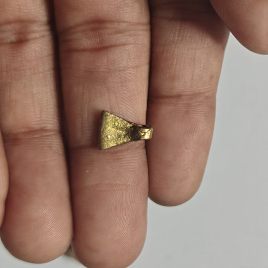 Golden Color Axe Shape Components Brass 10To15mm Brass Finding Jewelry Component Suppliers Used For Making Jewelry