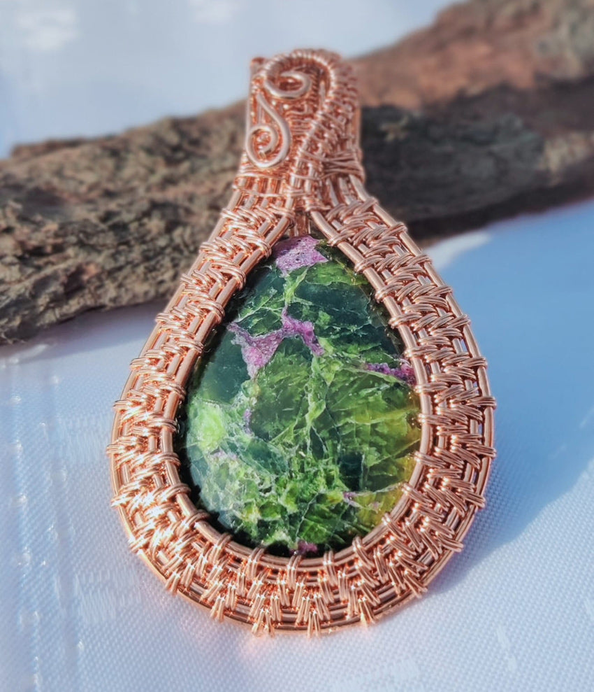 Handmade 30To35MM Pear Shape Agate Gemstone Metal Pendant Bezel With Wire Wrapped Set For Happy Birthday Gift For Wife For Her Metal Brass Pendants