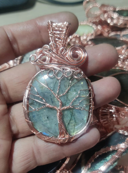 Handmade 30To35MM Pear Shape Agate Gemstone Metal Pendant Bezel With Wire Wrapped Set For Happy Birthday Gift For Wife For Her Metal Brass Pendants