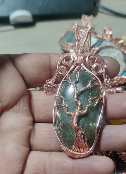 Handmade 30To35MM Pear Shape Agate Gemstone Metal Pendant Bezel With Wire Wrapped Set For Happy Birthday Gift For Wife For Her Metal Brass Pendants
