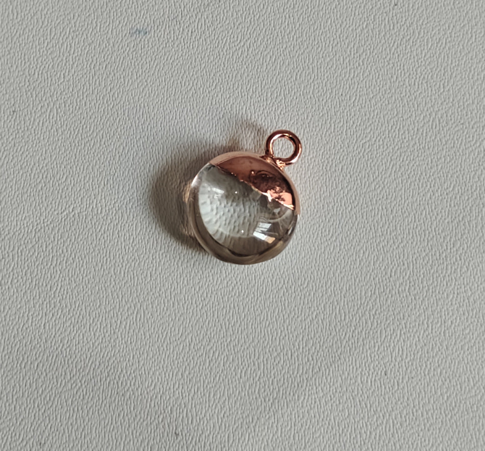 8To12mm Smoky Quartz Raw Gemstone Pendant Brass Golden Color Electroplated Setting Pendant Drop Shape Pendant For Happy Birthday Gift's Pendant
