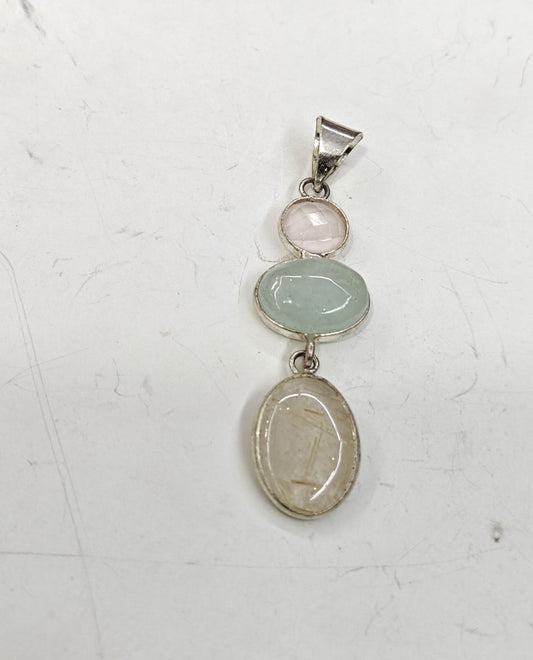 Handmade Stone Size 15mm 12mm 8mm Pear Shape Aventurine Aqua Chalcedony Natural Pendant Gemstone Pendant Bezel Setting 925 Sterling Silver Pendant Anniversary Gift for Wife For Her