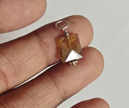 Awesome Handmade Charm Pendant Multiple Stone Size 10MM 12MM Round Mix Shape Mixed Gemstone Pendant Drilled Setting 925 Sterling Silver Pendant For Happy Birthday Gift Pendant