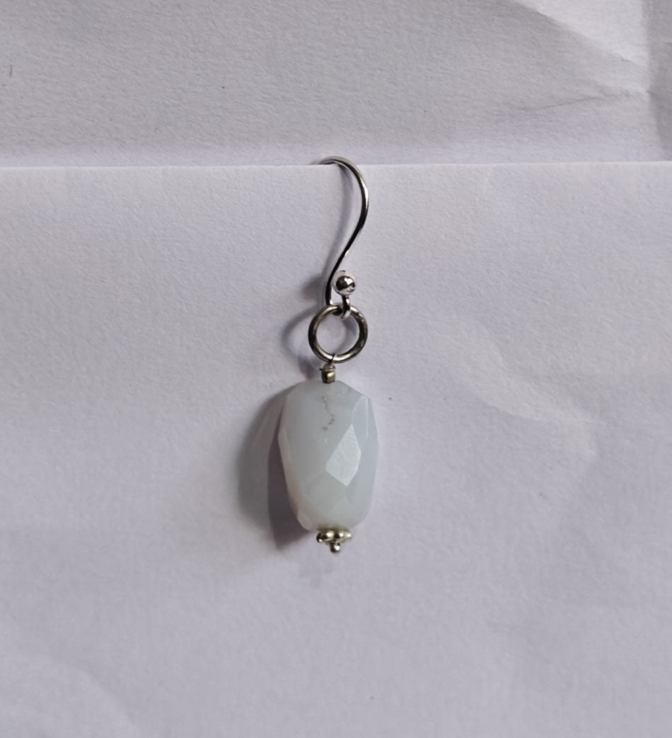 Handmade 925 Sterling Silver Heart Dangle Earrings