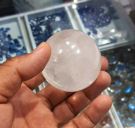 Handmade Carving Gemstone Ball Shape 40To50MM Rose Quartz Natural Carving Stone For Used Making Jewelry