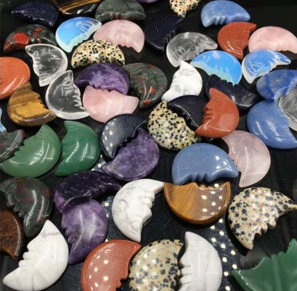 Handmade Carving Gemstone Lotus Flower Shape 25To30MM Labradorite Natural Carving Stone For Used Making Jewelry